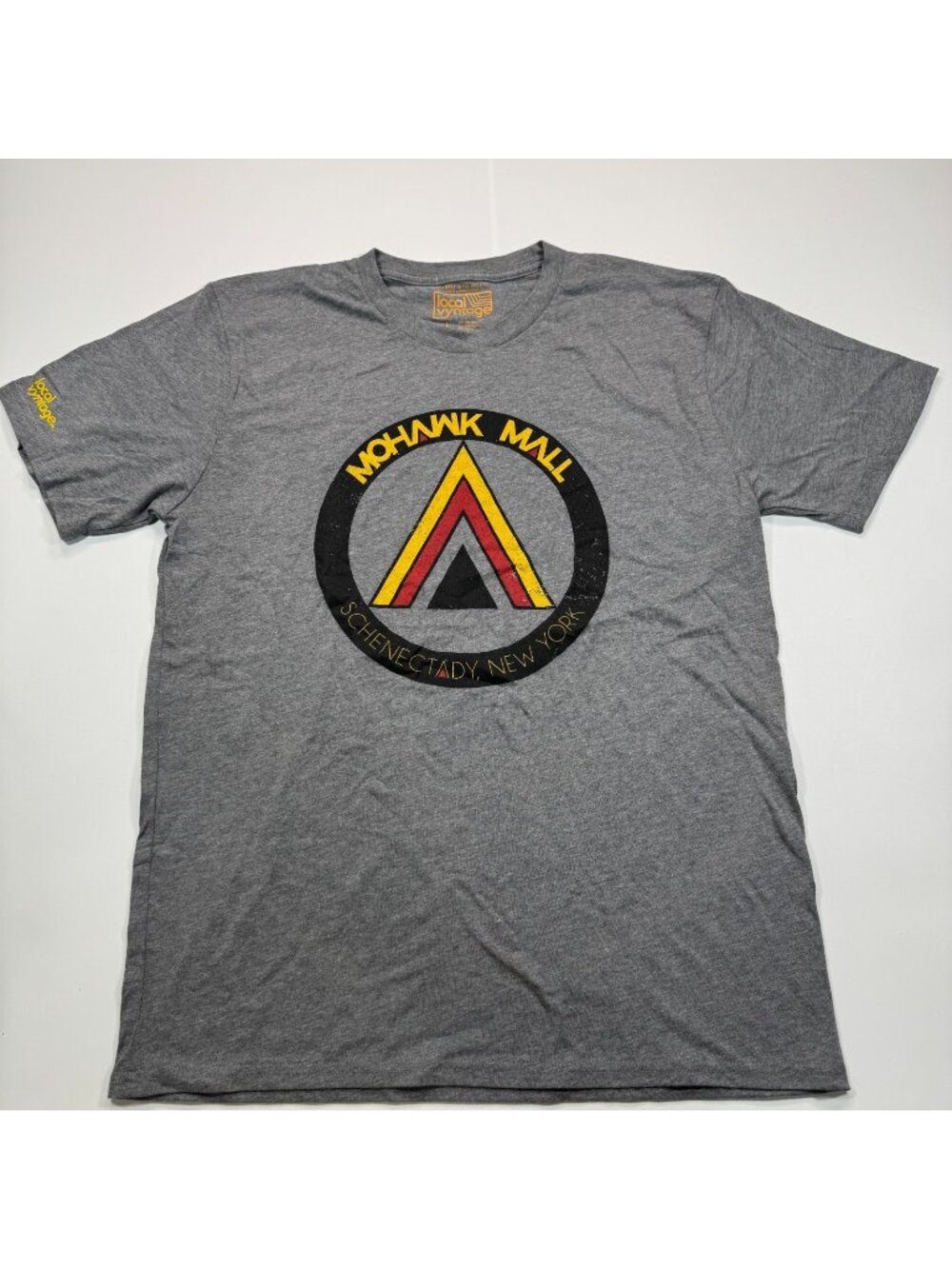 Vintage Local Vyntage T-Shirt Men's L Gray Cotton Mohawk Mall Graphic Retro USA